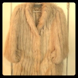 Faux fur coat